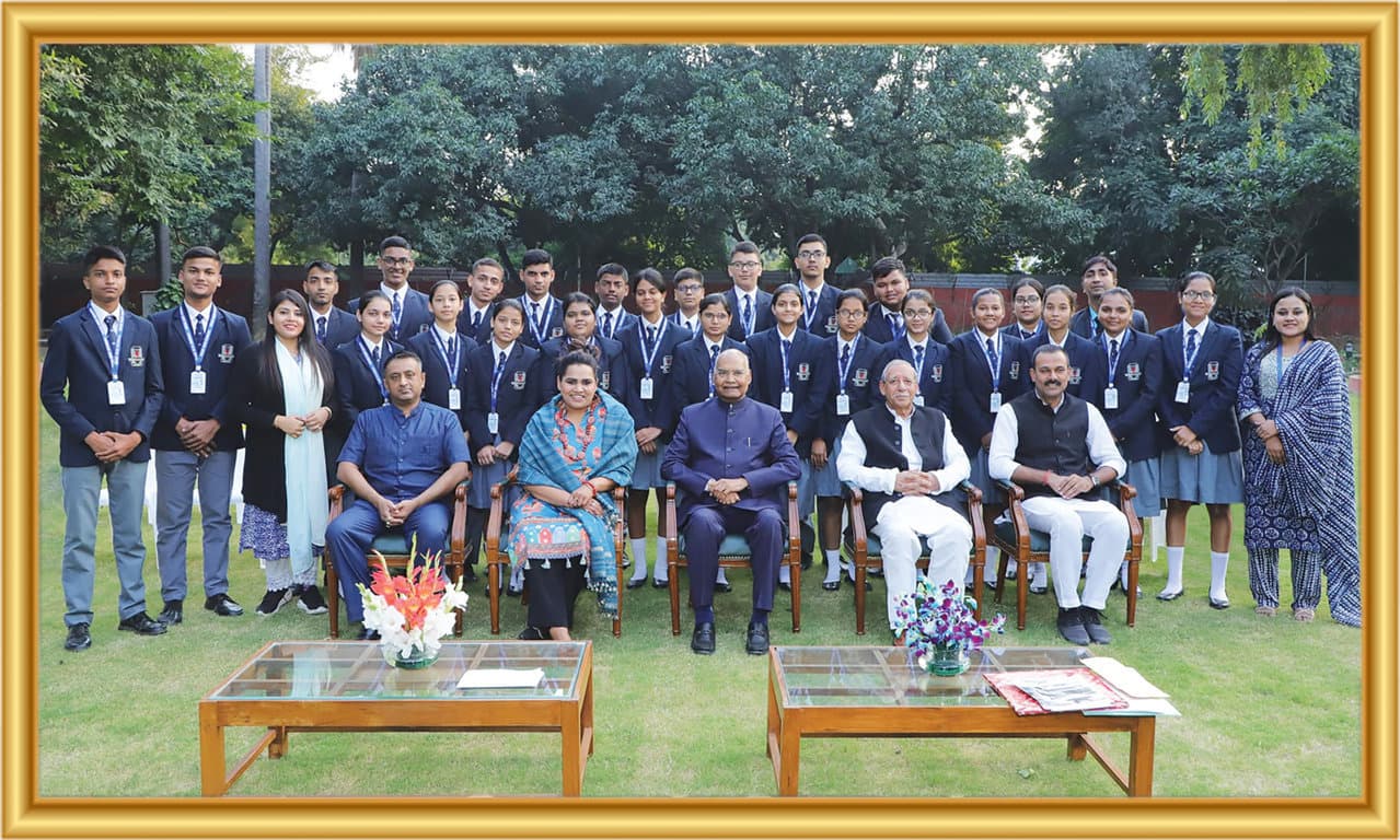 Rose Bud School with esteemed 14th President of India, Ramnath Kovind